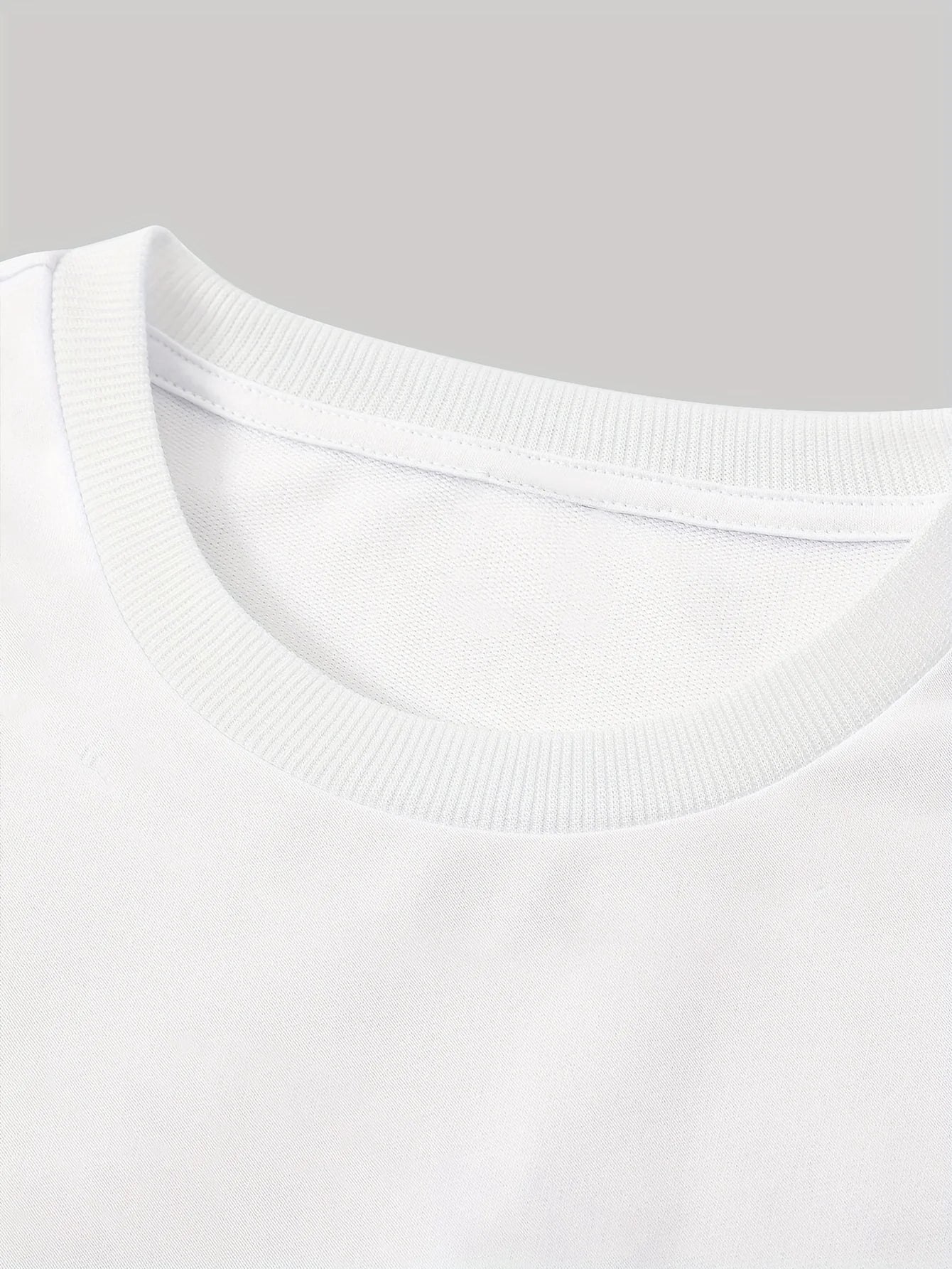 Men's summer 100% pure cotton fashionable casual loose eagle no story slogan printed round neck short sleeved T-shirt top